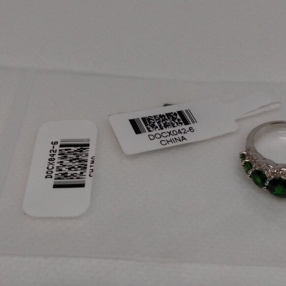 Beautiful Russian chrome diopside band ring - Picture 8 of 9